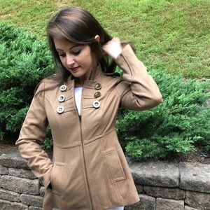 Nordstrom | Tulle Military style peacoat